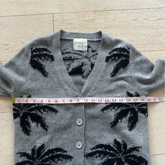 JUMPER 1234 [2] palms cardigan cashmere - Picture 4 of 6